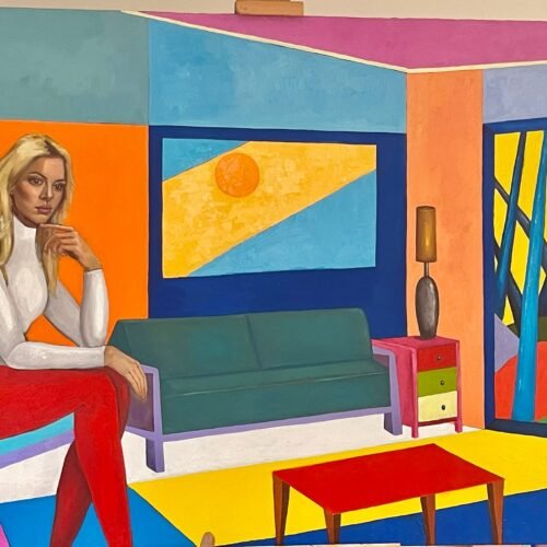 160 x120cm “disassembled self” | Oil on museum fine linen stretched canvas