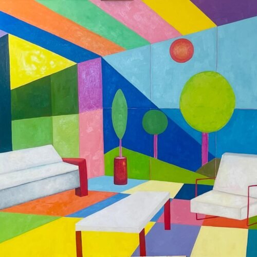 180 x 120cm “unreal estate” | Oil on museum fine linen stretched canvas